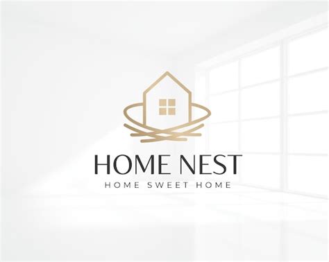 Home Nest Logo House Logo Design Property Logo Real Estate Etsy