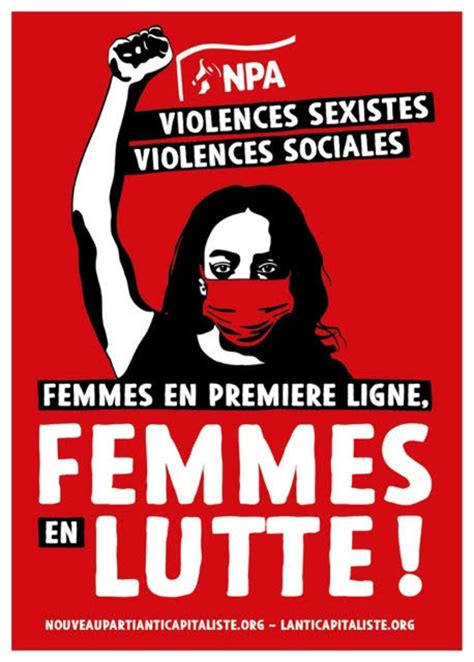 Affiche Autocollant Femmes En Lutte Lanticapitaliste