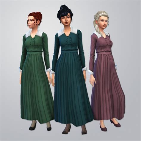 Sims 4 Historical Cc 1915 Dress Sims 4 Dress