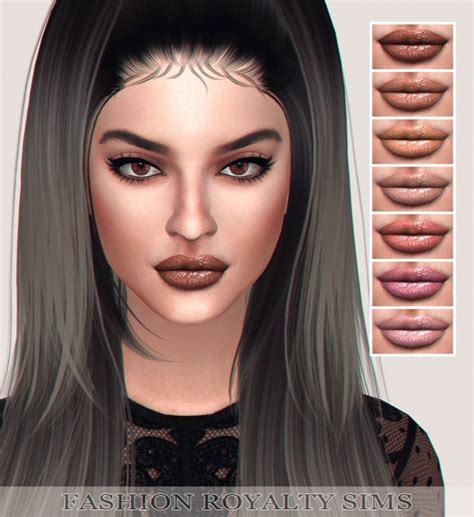 Kylie Lip Kit Gloss Collection At Fashion Royalty Sims Sims 4 Updates