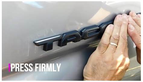 toyota tacoma overlay emblems