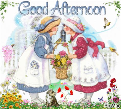 Floral Ladies Good Afternoon Animation Pictures Photos And Images For