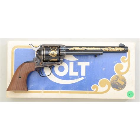 Colt Winchestercolt Commemorative Saa Revolver 44 40 Cal 7 12