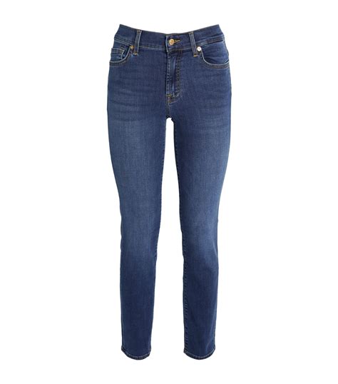 For All Mankind Blue B Air Roxanne Jeans Harrods Uk