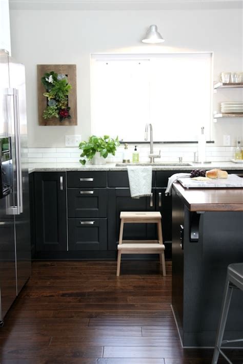 Light upper dark lower kitchen cabinets right decision to have. Ikea Ramsjo - Contemporary - kitchen - House Tweaking