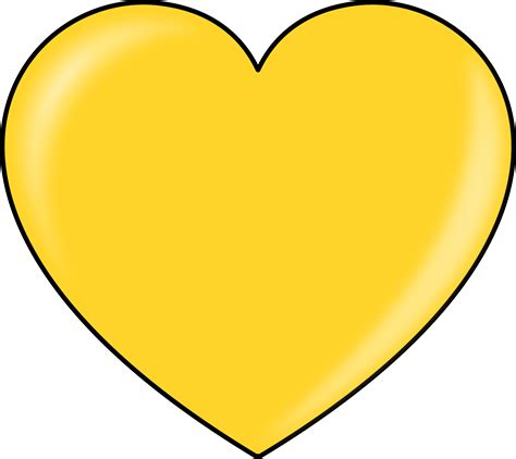 Gold Heart Clipart Clipart Best