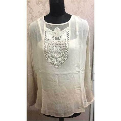 Cotton White Ladies Top Size S M L And Xl At Rs 500piece In New