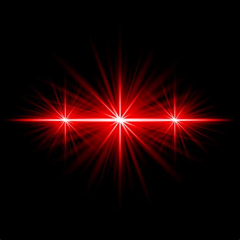 Lens Flare Red Glow Light Ray Effect Illuminated 4939957 Vector Art At