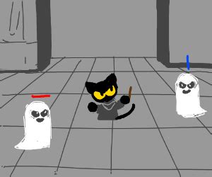 Work hard to collect spirit flames or wait and robbed of. The cat from the google halloween game - Drawception