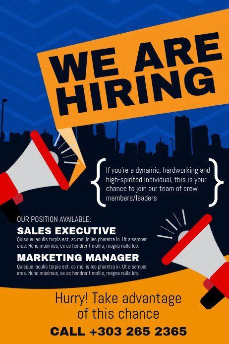 Speaking of web design, you will soon notice the outstanding and advanced appearance of each and every job board website. 32 now Hiring Flyer Template in 2020 | Hiring poster ...