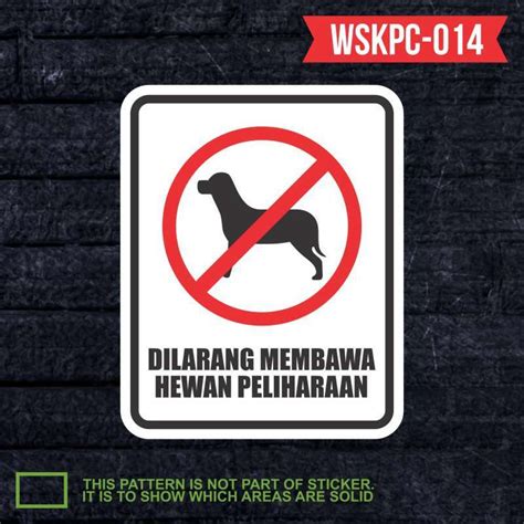 Jual No Brand Stiker Label Rambu Keselamatan Safety Sign K3 Sticker Isi 2x Wskpc 014 Di