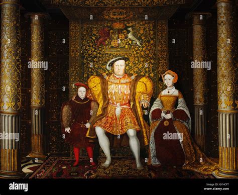 Retrato De Henry VIII Con Jane Seymour Y Prince Edward En El Great Hall