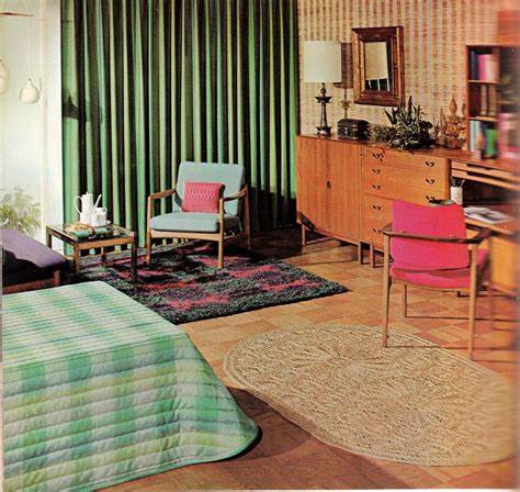 1960 Interior Design Detail With Full Wallpapers All Simple Design