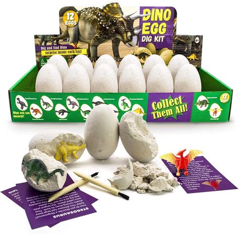Dino Egg Dig Kit Dig And Discover Dinosaur Eggs Toys Fossil Excavation Eggs Kit Archaeology