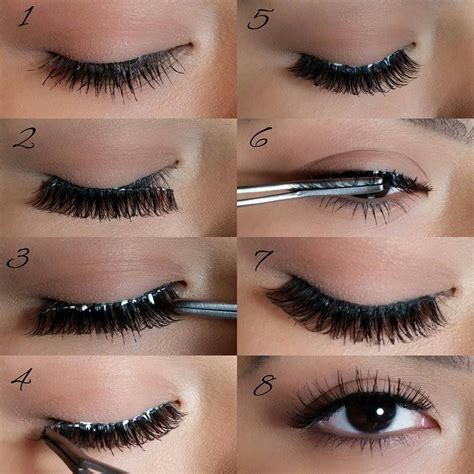 This is the easy way, and you need a mirror to modify the position of the eyelash. Step by Step: How to Apply Individual Flare Lashes! # ...