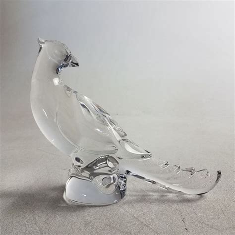$49.95 vintage blue bird bergdala sweden art glass figure stamped figurine. Val St. Lambert Belgian Glass Bird Figurine | Glass birds ...