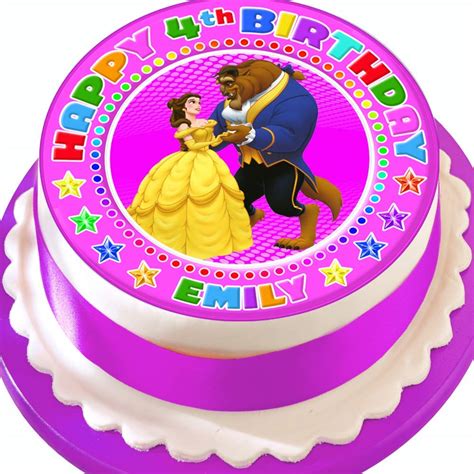 Buy Beauty And The Beast Personalised With Name And Age Precut 75 Inch