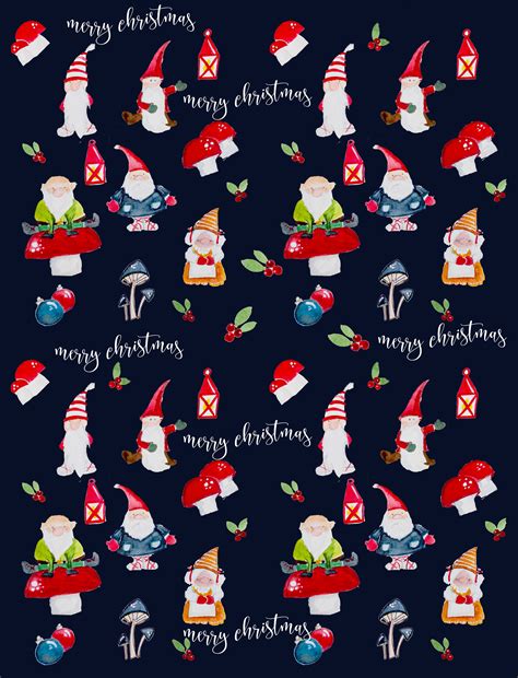 Christmas gift wrap printable template. Free printable Christmas Gift Wrap