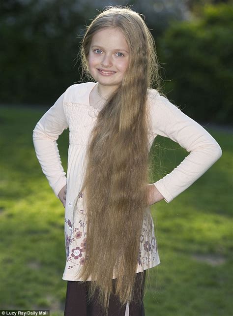 The real life Rapunzel ½ ft tall eight year old has ft long hair Daily Mail Online