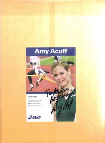 Amy Acuff Signed Photo Best Wishes Pose A EBay