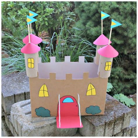 Recycled Cardboard Castle Craft · Kix Cereal Cardboard Castle Castle