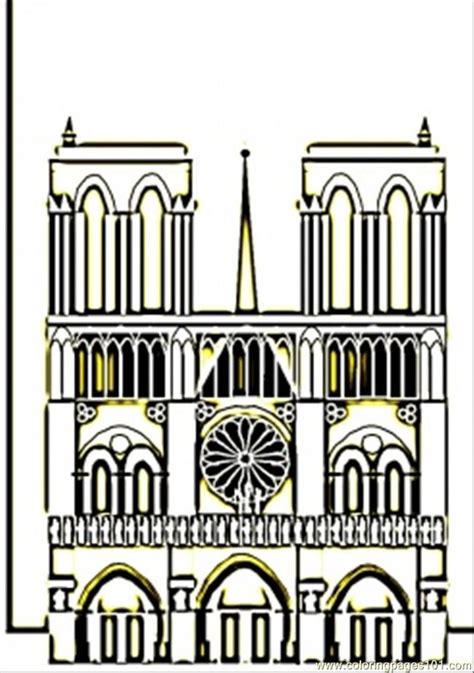 Free Printable Notre Dame Coloring Page Fionatufaulkner