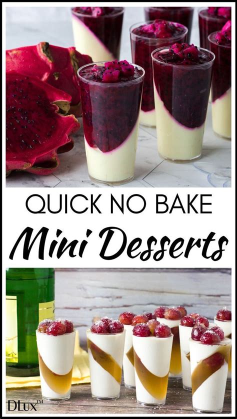 quick no bake mini desserts dessert shooters recipes mini desserts mini dessert recipes