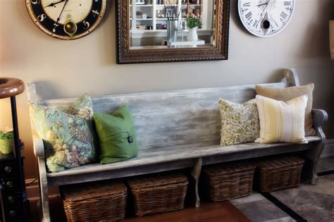 church pew in entry … | Home, Decor, Furniture