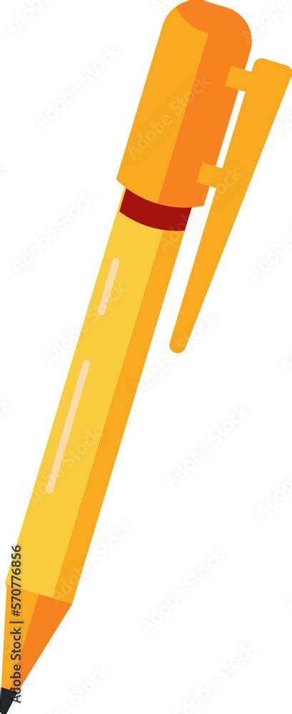 Orange Pen Stock Illustration Adobe Stock
