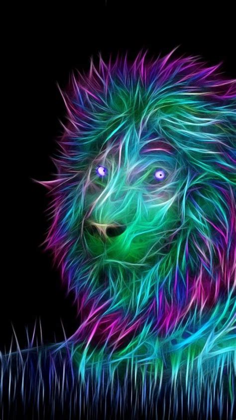 Abstract Lion Art 540x960 Wallpaper Abstract 3d Art Lion