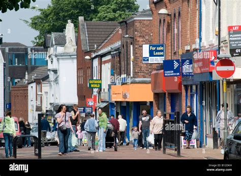 Shopping in the pedestrianised Chapel Street Chorley town centre Stock Photo: 17879669 - Alamy