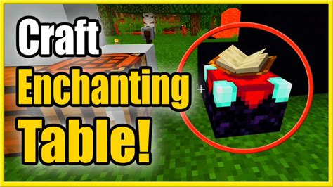 How To Make An Enchantment Table In Minecraft Survival Recipe Tutorial