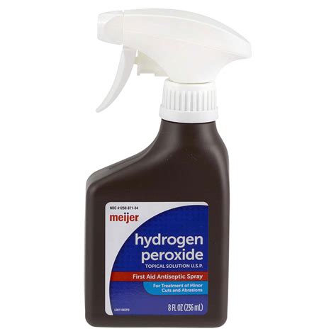 Meijer Hydrogen Peroxide First Aid Antiseptic Spray 8oz Hydrogen