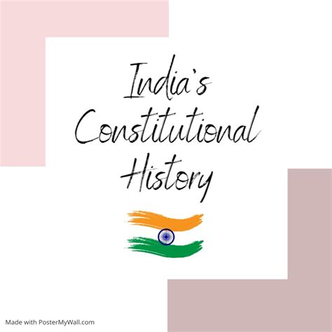 Copy Of Indias Constitutional History Postermywall