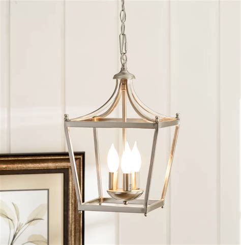 A shapely glass lampshade softens the farmhouse style of this traditional ceiling pendant light with its curvaceous silhouette. Pin by PEACOCK HILL on Varughese (With images) | Farmhouse ...