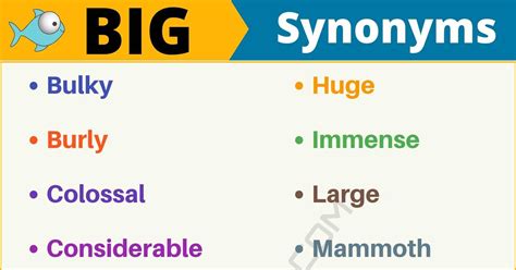 There are so many feelings and ideas that we can't put words to. Another Word for "Big" | 100+ Synonyms for "Big" with ...