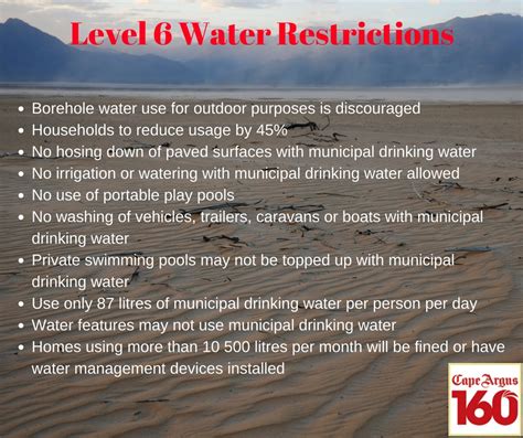 He said numerous large companies were still not allowed to operate under level 3, which took effect on 1 june, and that meant thousands of businesses have not been able to earn revenues. #WaterCrisis: Borehole use limited under #Level6 restrictions
