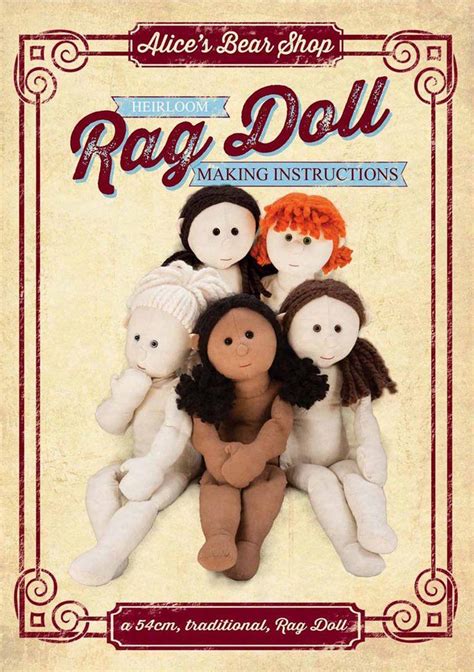 Download Sewing A Rag Doll Pattern And Instructions To Make 54cm