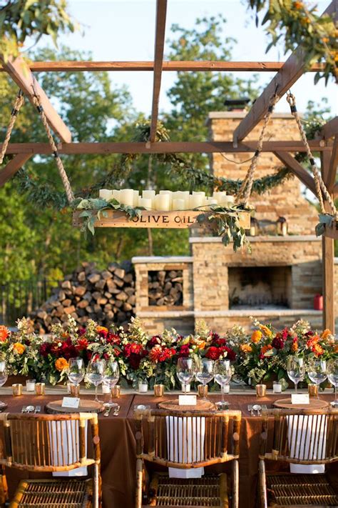 Picture Of Awesome Outdoor Fall Wedding Decor Ideas