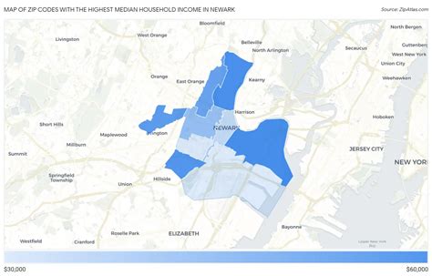 Highest Median Household Income In Newark By Zip Code 2024 Zip Atlas