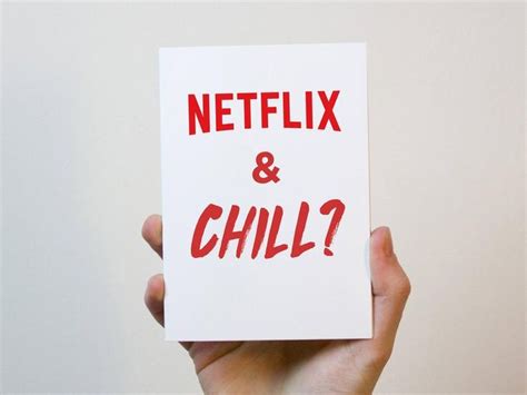 Netflix And Chill Valentines Card