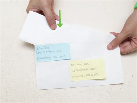 How To Fold And Insert A Letter Into An Envelope Wiki Letters