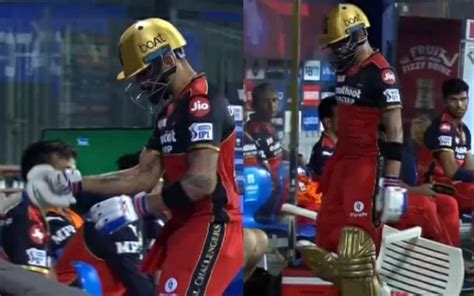 Watch Frustrated Virat Kohli Hits Chair With His Bat After Getting Out In Ipl Newswire