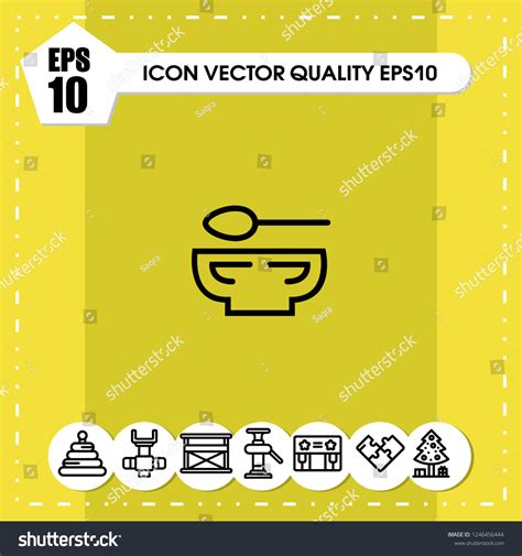 Soup Icon Vector Stock Vector (Royalty Free) 1246456444 | Shutterstock