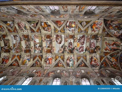 The Sistine Chapel In Vatican Museum In Vatican City Rome Italy