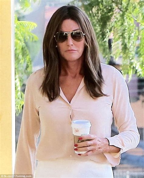 caitlyn jenner looks chic in a slit pencil skirt and shirt in la daily mail online
