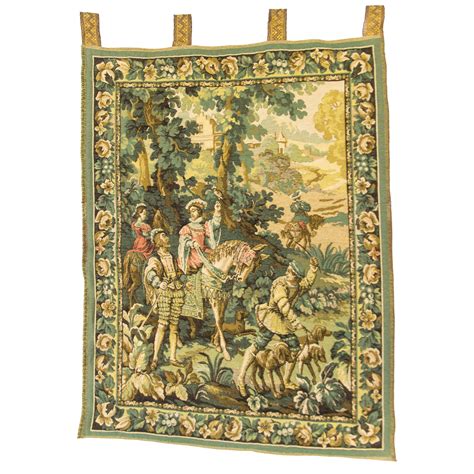 French Scenic Tapestry Wall Hanging For Sale at 1stDibs