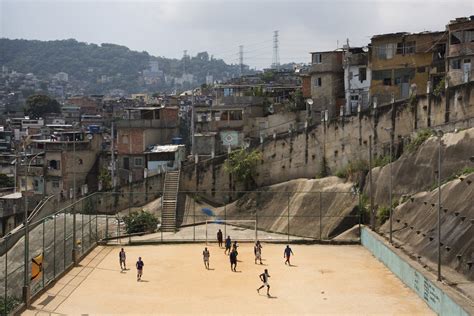 A Community Football Pitch In The Sao Carlos Favela Rio De Janeiro Brazil Terrain De