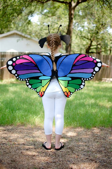 Rainbow Monarch Butterfly Wings Costume Ages 6 Months To Adult Etsy
