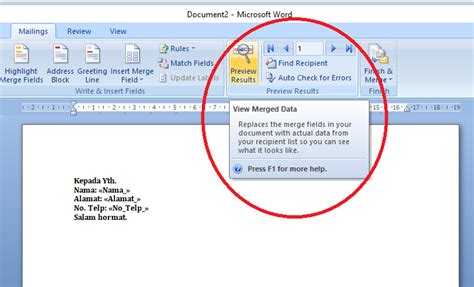 Cara Membuat Mail Merge Di Ms Word IFaWorldCup Com